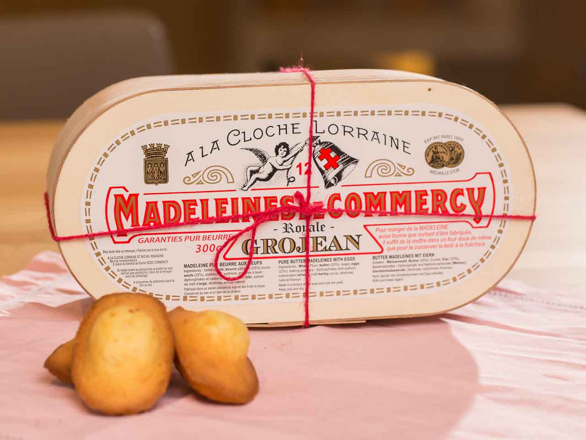 12 Madeleines Royales de Commercy, Geschenk Holzbox