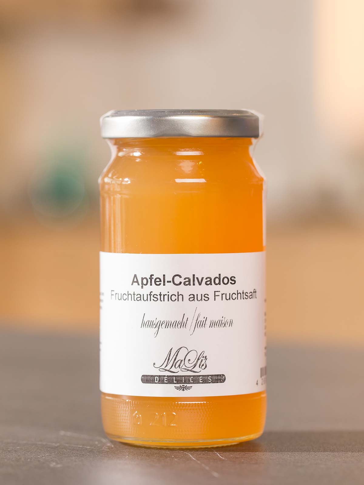 Apfel mit Calvados Gelée