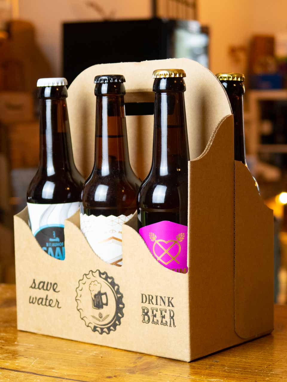 6er Bier-Träger save water - drink beer