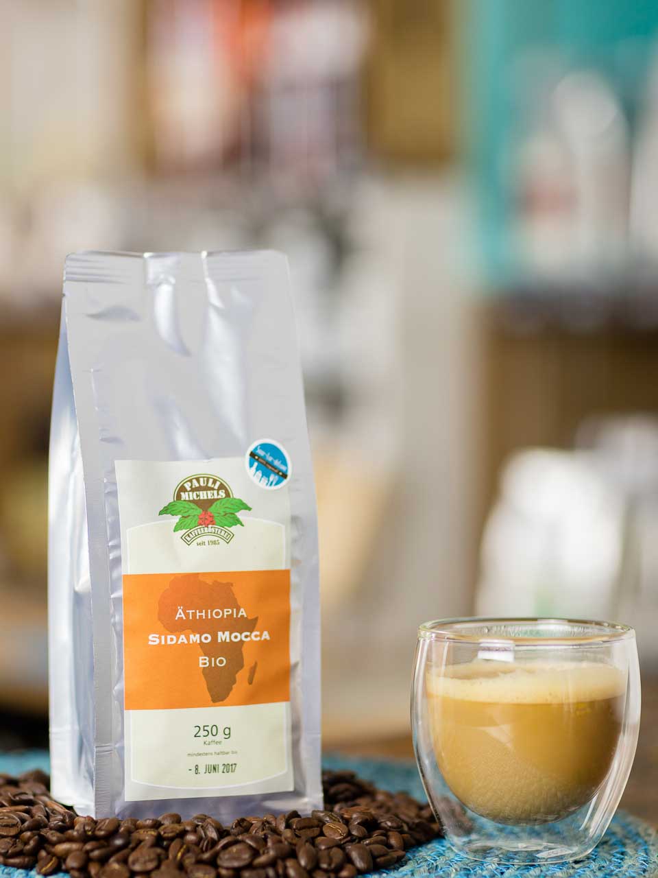 BIO Kaffee Abessinischer Mocca Äthiopia Sidamo Arabica (Bohnen)