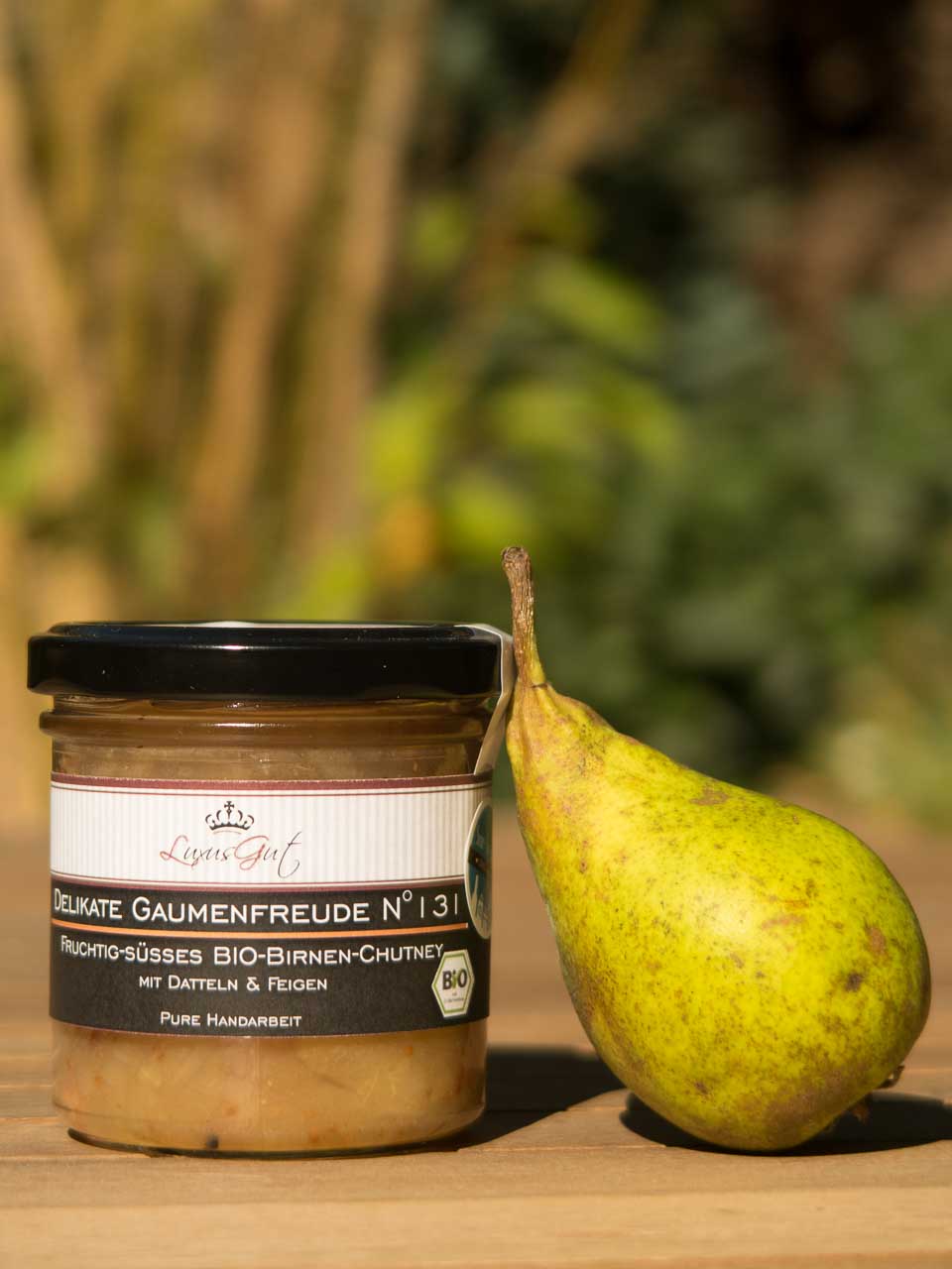 BIO Birnen Chutney mit Datteln und Feigen