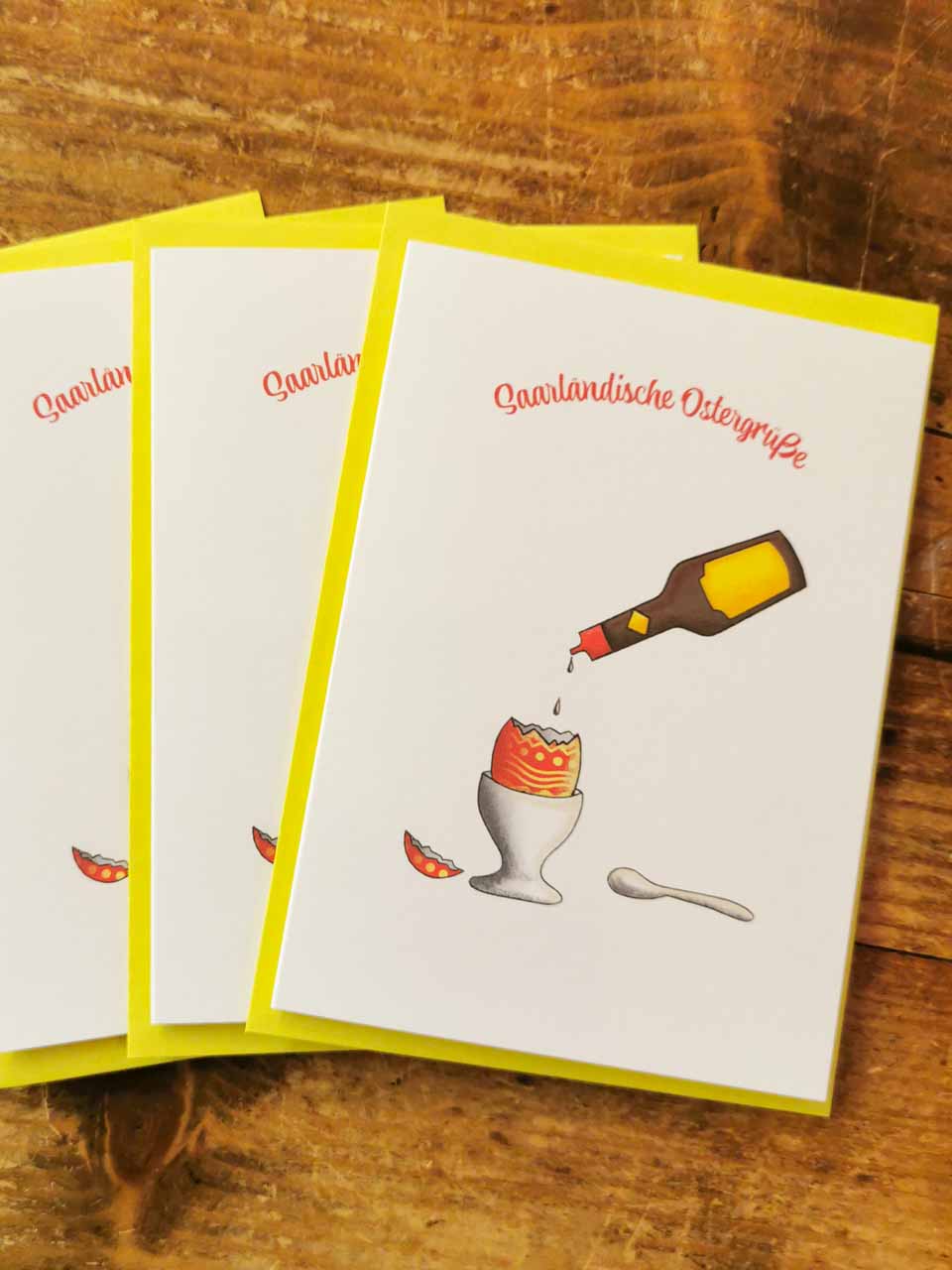 Saarländische Oster-Karte