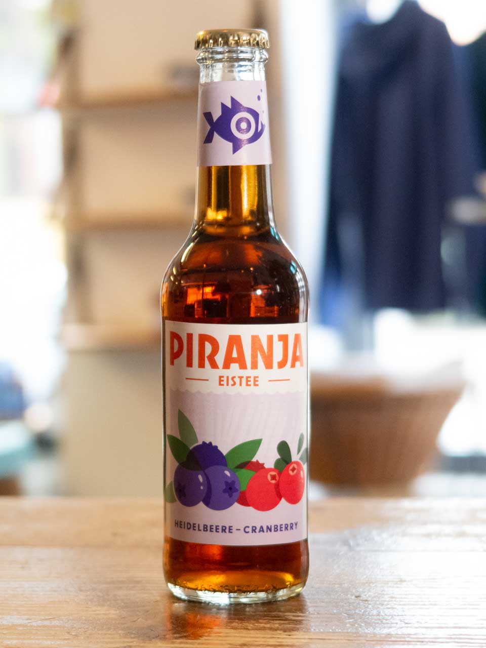 Piranja Eistee Heidelbeere-Cranberry
