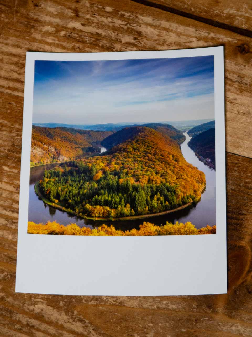 Foto Postkarte Saarschleife