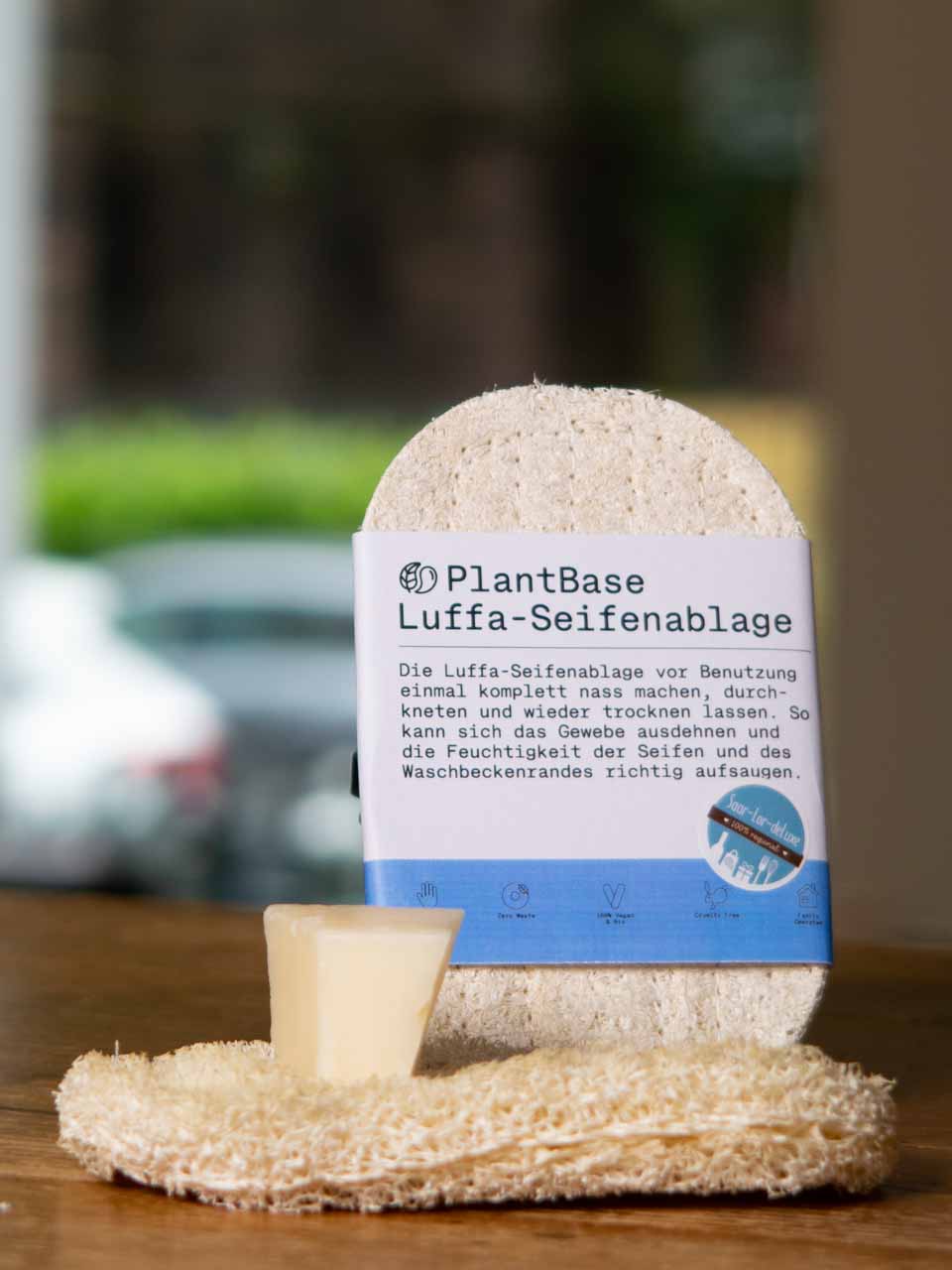 Be Chakka Luffa Kissen Ablage