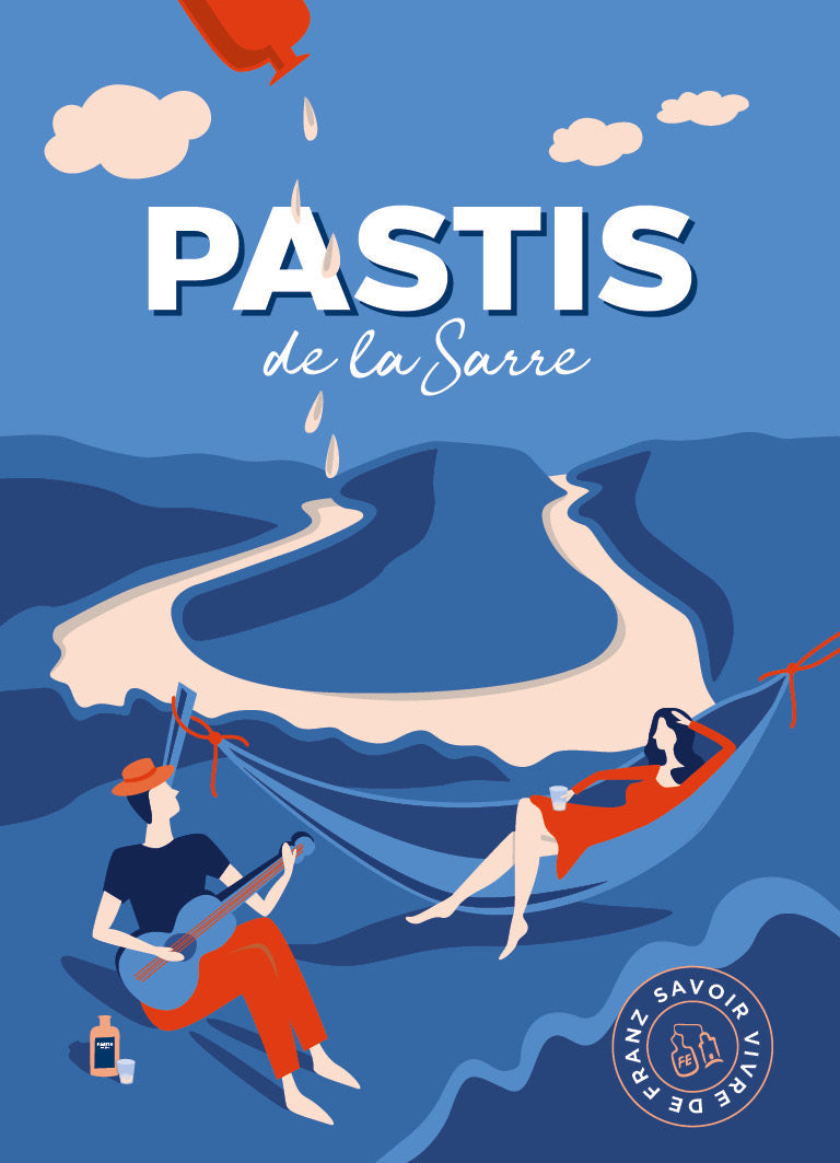 Pastis de la Sarre Poster Druck DIN A2