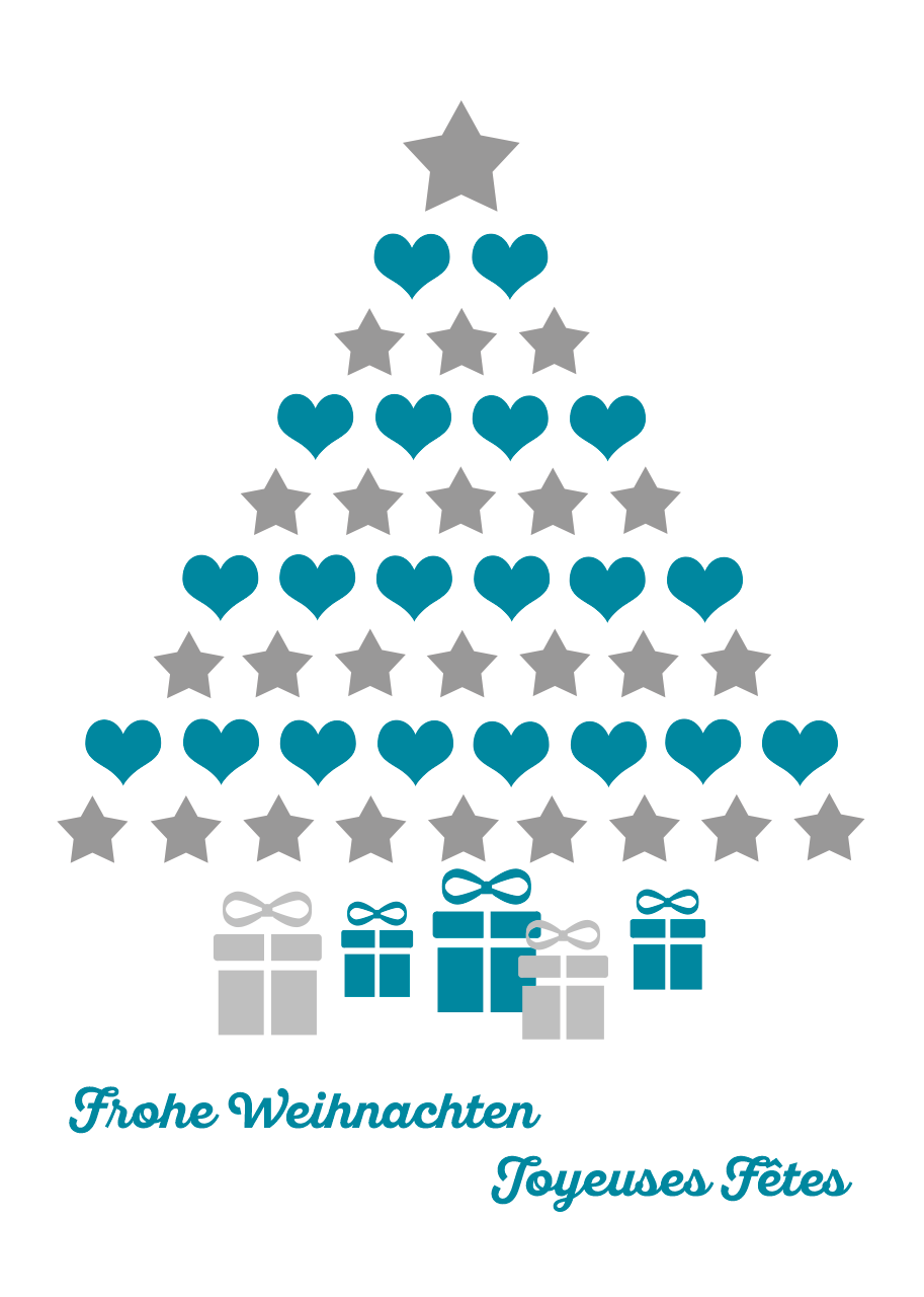 Frohe Weihnachten Postkarte