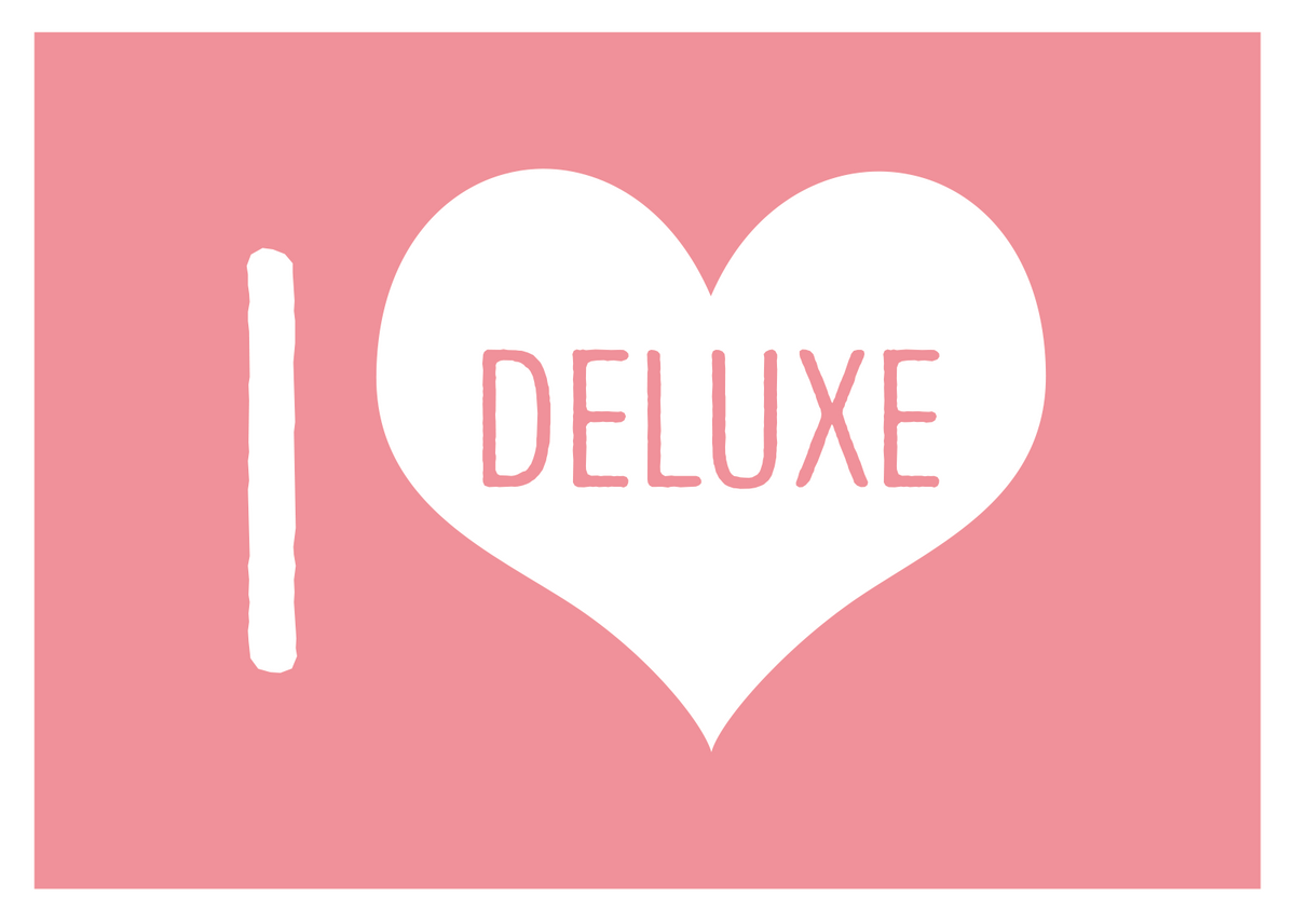 I love deluxe Postkarte