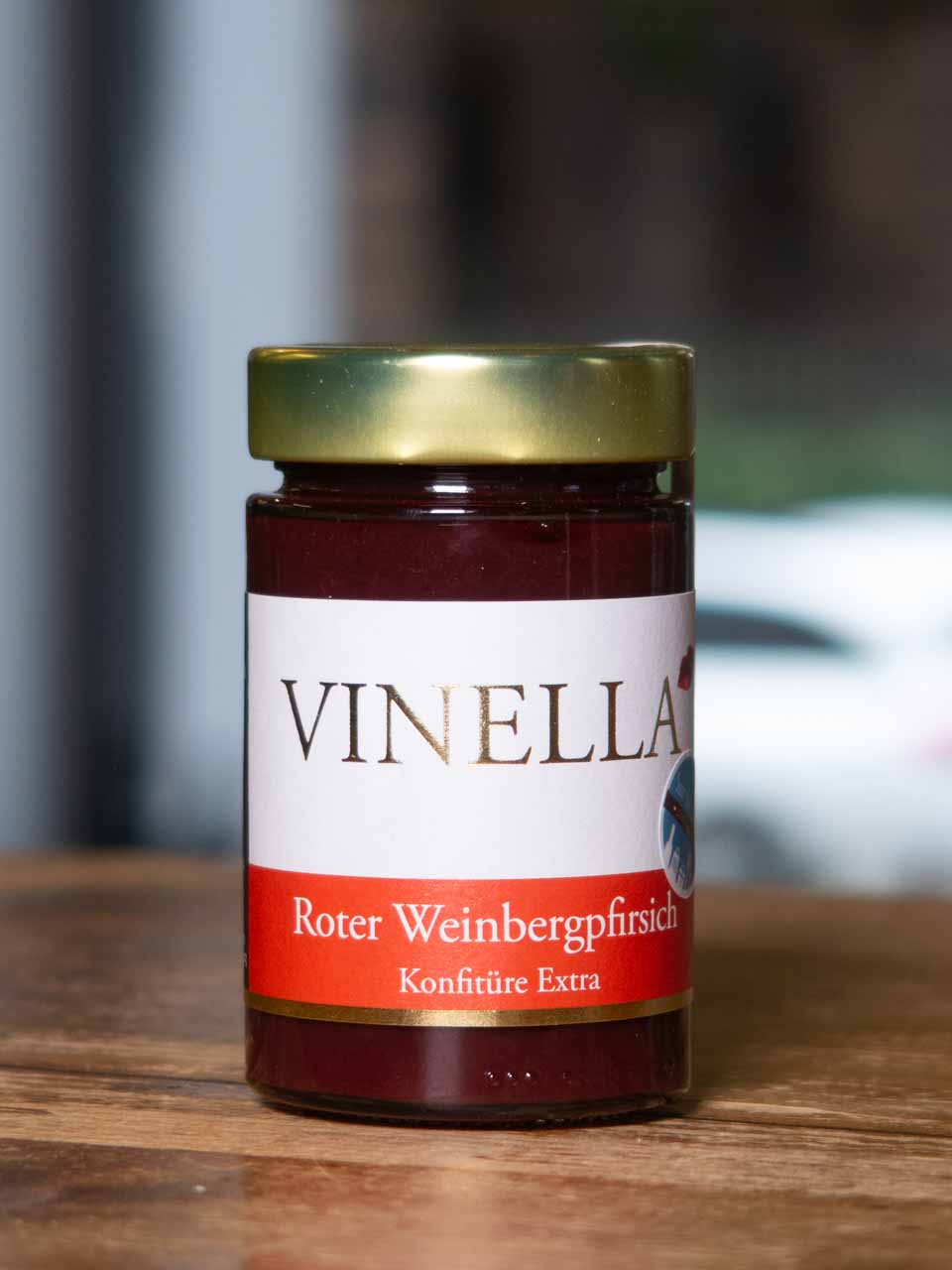 Roter Weinbergpfirsich Konfitüre Extra