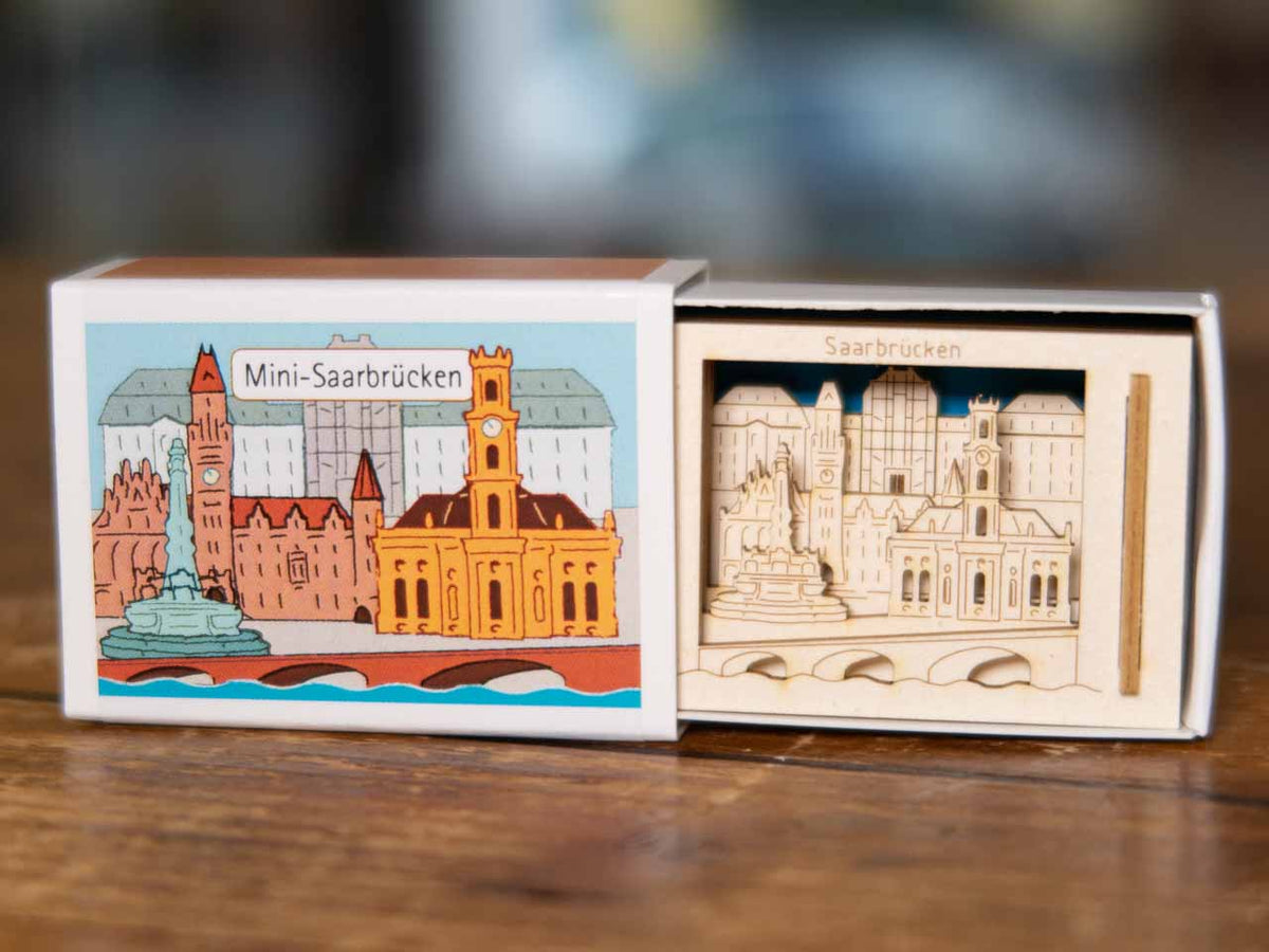 Saarbrücken in der Streichholzbox