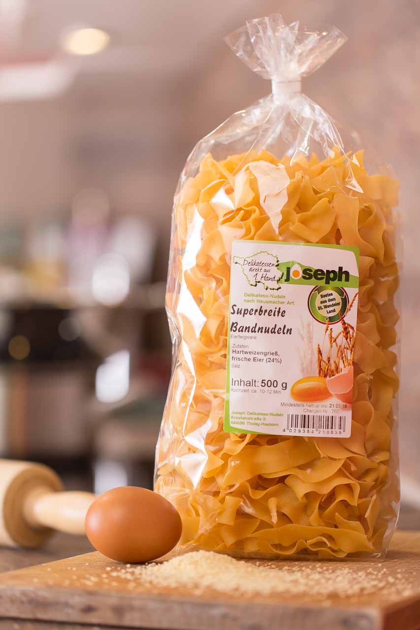 Superbreite Eier-Bandnudeln