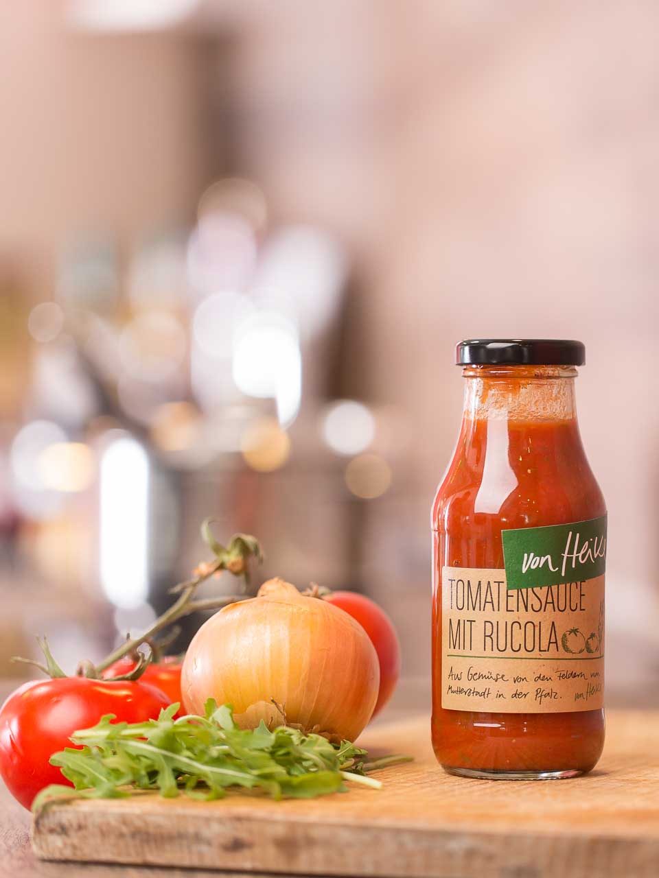 Tomatensauce mit Rucola
