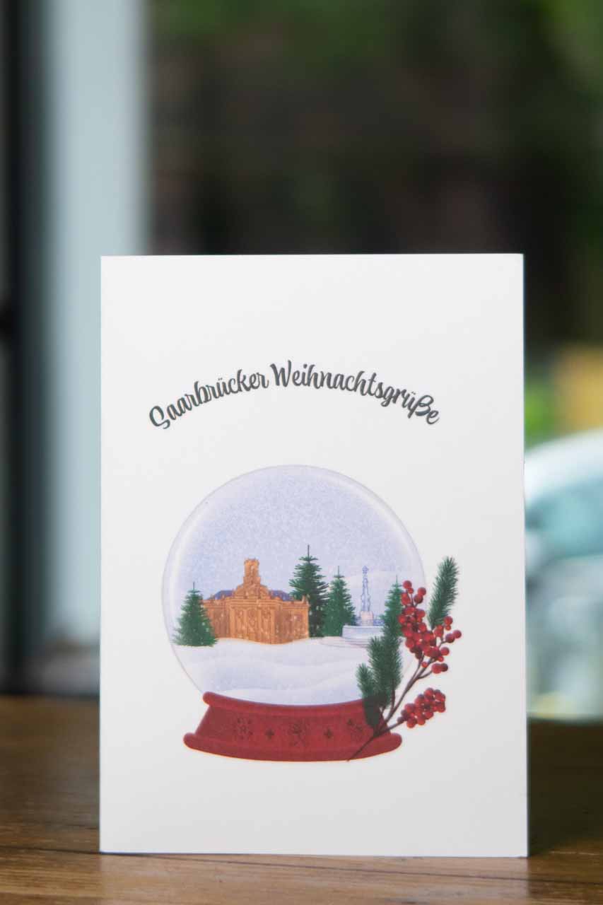 Saarbrücker Weihnachtsgrüße Karte